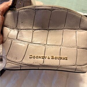 Dooney & Bourke White Croc-Embossed Crossbody